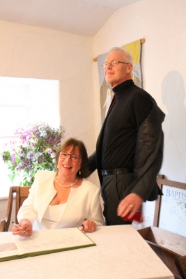 Signing the register